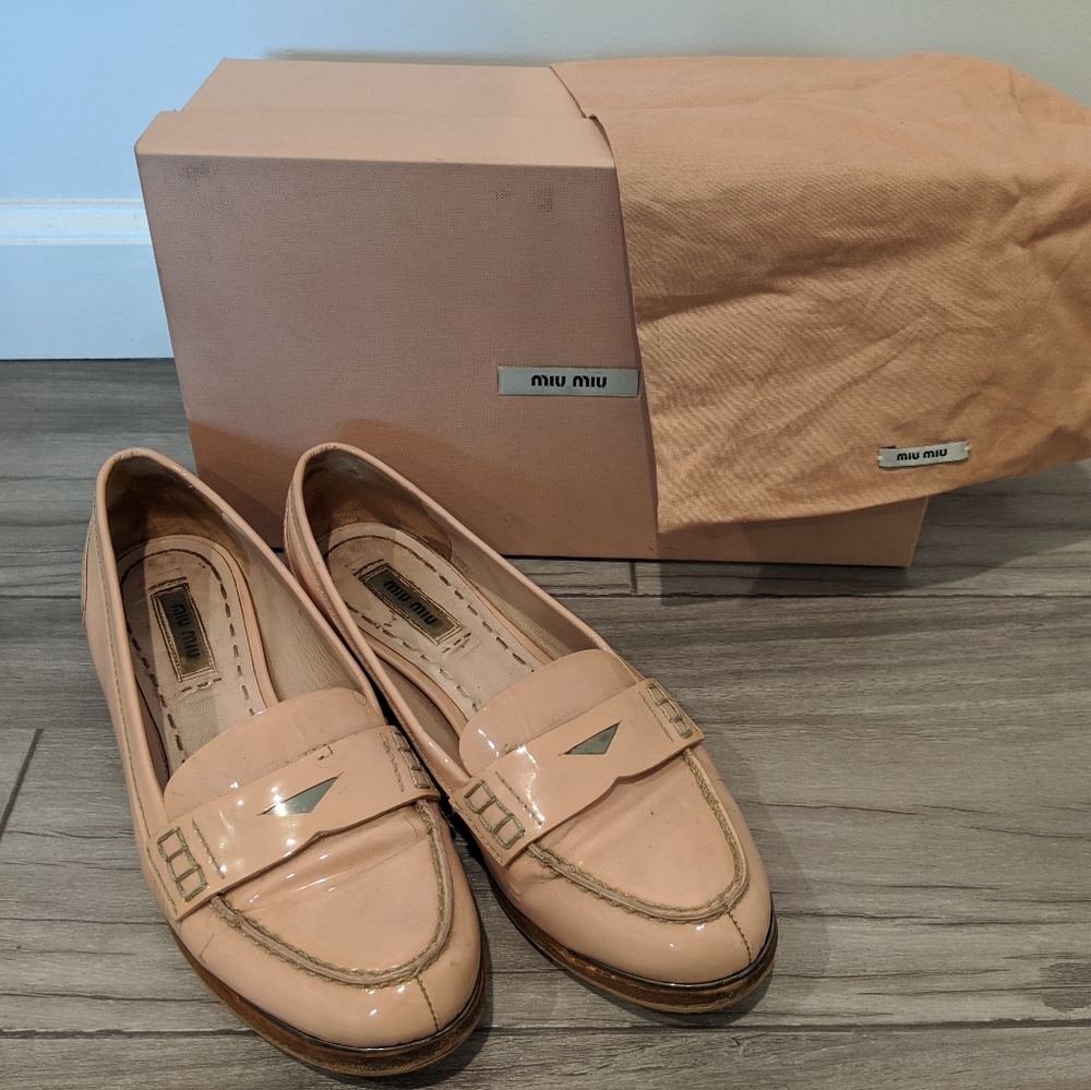 Vintage Miu Miu Penny Loafers